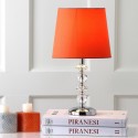 Safavieh Derry 15-inch H Stacked Crystal Orb Lamp - Set of 2 - Clear/Orange (LIT4130D-SET2
