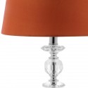 Safavieh Derry 15-inch H Stacked Crystal Orb Lamp - Set of 2 - Clear/Orange (LIT4130D-SET2