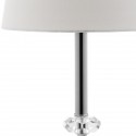 Safavieh Ashford 16-inch H Crystal Orb Lamp - Set of 2 - Clear/Off-white (LIT4131C-SET2)