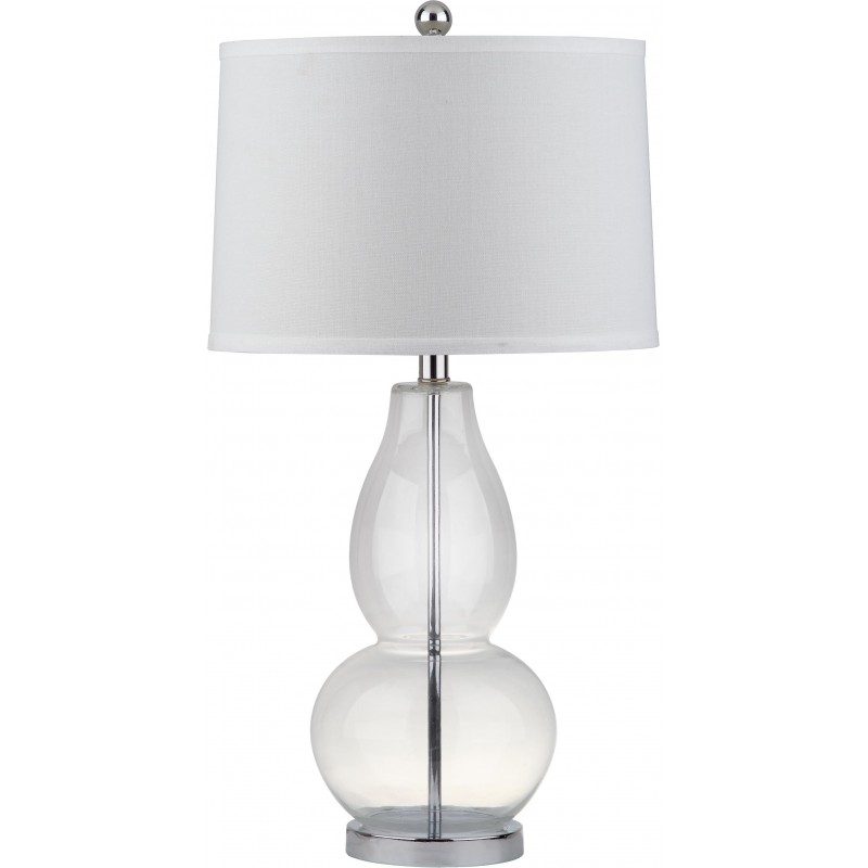 Safavieh Mercurio 28.5-Inch H Double Gourd Lamp Set of 2 - Clear/Off-White (LIT4155B-SET2)
