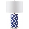 Safavieh Garden 27-inch H Lattice Table Lamp Set of 2 - Navy/Off-White (LIT4134A-SET2)