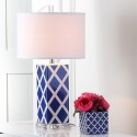 Safavieh Garden 27-inch H Lattice Table Lamp Set of 2 - Navy/Off-White (LIT4134A-SET2)