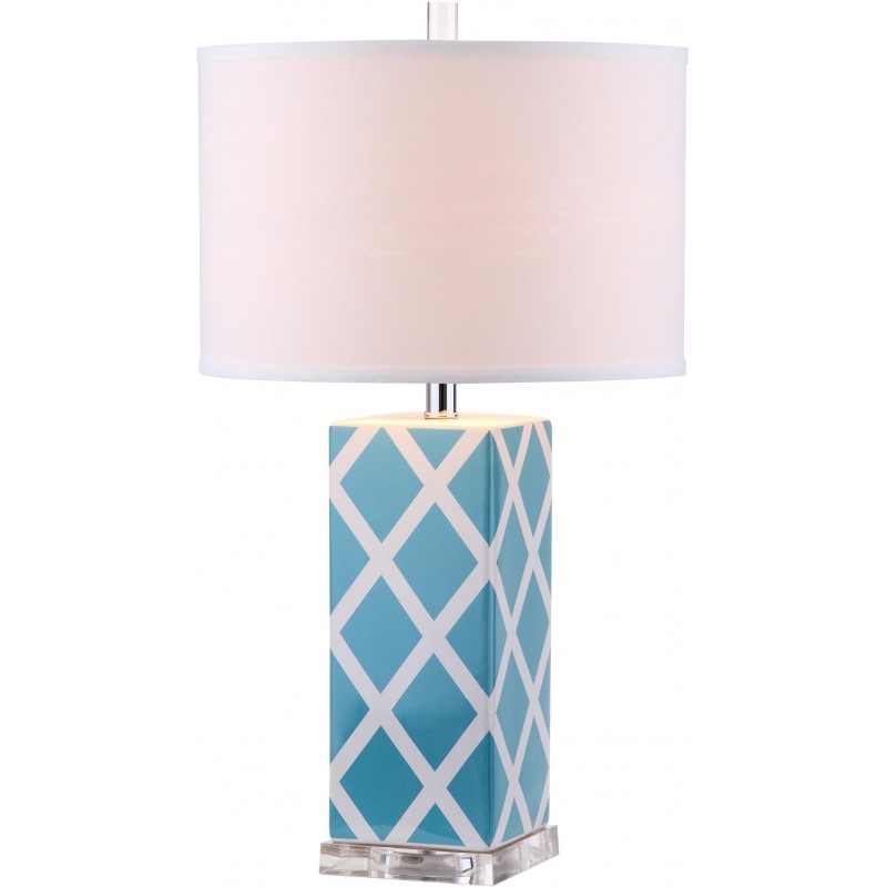 Safavieh Garden 27-inch H Lattice Table Lamp Set of 2 - Light Blue/Off-White (LIT4134B-SET2)