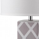 Safavieh Garden 27-inch H Lattice Table Lamp Set of 2 - Grey/Off-White (LIT4134C-SET2)