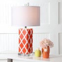 Safavieh Garden 27-inch H Lattice Table Lamp Set of 2 - Orange/Off-White (LIT4134D-SET2)