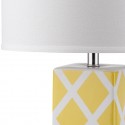 Safavieh Garden 27-inch H Lattice Table Lamp Set of 2 - Yellow/Off-White (LIT4134G-SET2)