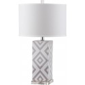 Safavieh Diamonds 27-inch H Table Lamp Set of 2 - Grey/Off-White (LIT4135C-SET2)