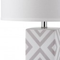 Safavieh Diamonds 27-inch H Table Lamp Set of 2 - Grey/Off-White (LIT4135C-SET2)