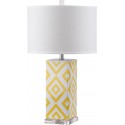 Safavieh Diamonds 27-inch H Table Lamp Set of 2 - Yellow/Off-White (LIT4135G-SET2)