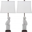 Safavieh Foo 28.5-inch H Dog Table Lamp - Set Of 2 - White/Off-White (LIT4137B-SET2)