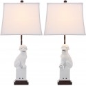 Safavieh Foo 28.5-inch H Dog Table Lamp - Set Of 2 - White/Off-White (LIT4137B-SET2)