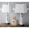 Safavieh Foo 28.5-inch H Dog Table Lamp - Set Of 2 - White/Off-White (LIT4137B-SET2)