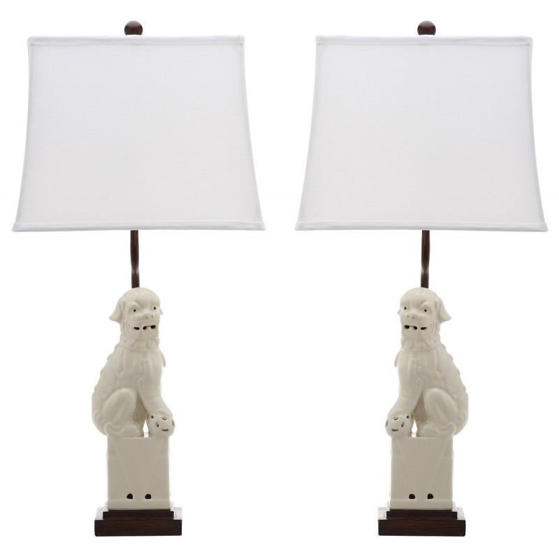 Safavieh Foo 28.5-inch H Dog Table Lamp - Set Of 2 - Cream/Off-White