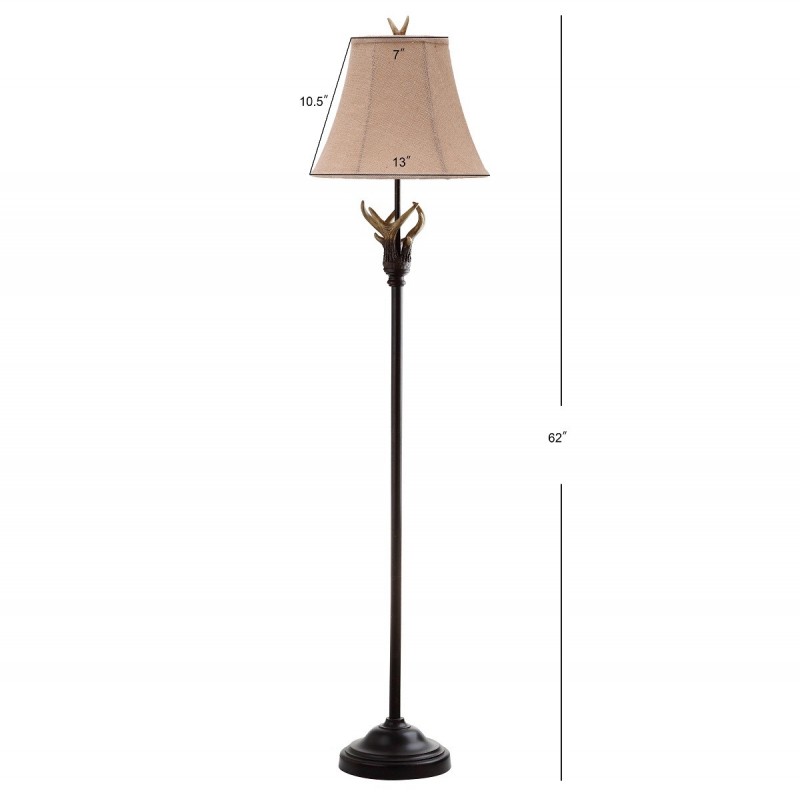 Safavieh Sundance 62-inch H Faux Antler Floor Lamp - Brown (LIT4139A)