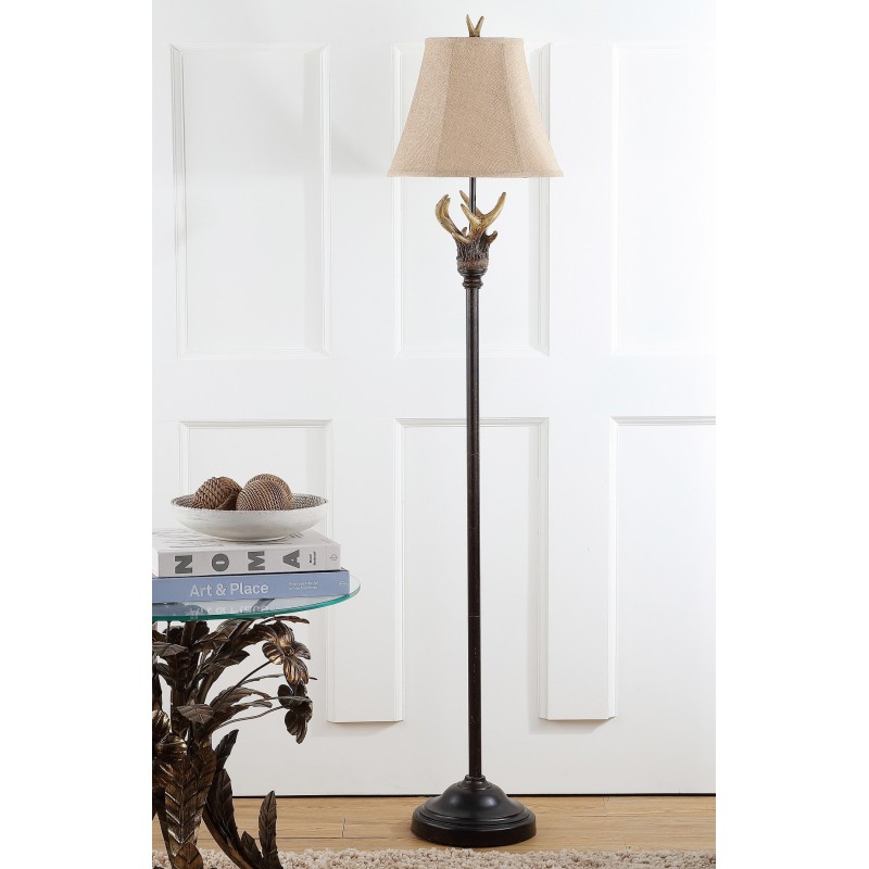 Safavieh Sundance 62-inch H Faux Antler Floor Lamp - Brown (LIT4139A)