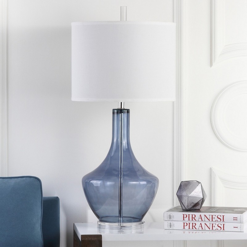 Safavieh Mercury 34.5-inch H Table Lamp - Blue/Off-white (LIT4141B)