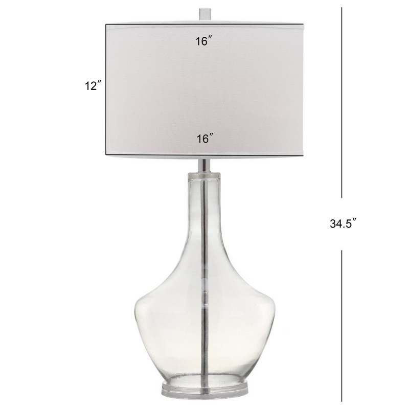 Safavieh Mercury 34.5-inch H Table Lamp - Clear/Off-white (LIT4141D)
