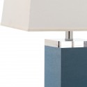 Safavieh Deco 27-inch H Leather Table Lamp Set of 2 - Light Blue/Off-White (LIT4143B-SET2)