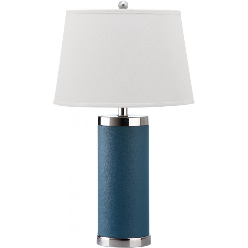 Safavieh Leather 25-inch H Column Table Lamp - Set of 2 - Light Blue (LIT4144B-SET2)