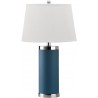 Safavieh Leather 25-inch H Column Table Lamp - Set of 2 - Light Blue (LIT4144B-SET2)
