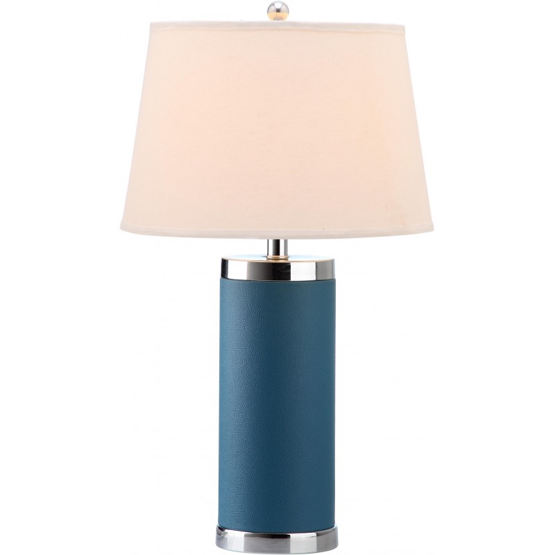 Safavieh Leather 25-inch H Column Table Lamp - Set of 2 - Light Blue (LIT4144B-SET2)