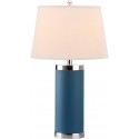 Safavieh Leather 25-inch H Column Table Lamp - Set of 2 - Light Blue (LIT4144B-SET2)