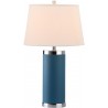 Safavieh Leather 25-inch H Column Table Lamp - Set of 2 - Light Blue (LIT4144B-SET2)