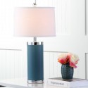 Safavieh Leather 25-inch H Column Table Lamp - Set of 2 - Light Blue (LIT4144B-SET2)
