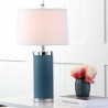 Safavieh Leather 25-inch H Column Table Lamp - Set of 2 - Light Blue (LIT4144B-SET2)
