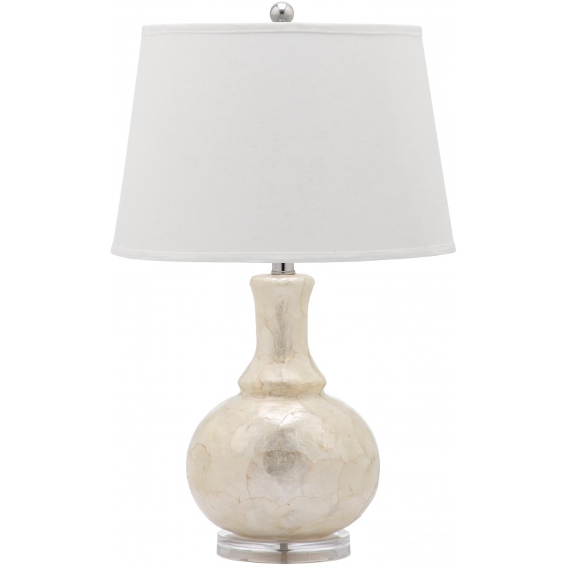 Safavieh Shelley 25-inch H Gourd Table Lamp Set of 2 - White/Off-White (LIT4145A-SET2)