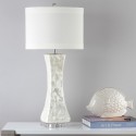 Safavieh Shelley 30-inch H Concave Table Lamp Set of 2 - White/Off-White (LIT4146A-SET2)