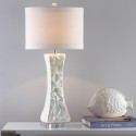 Safavieh Shelley 30-inch H Concave Table Lamp Set of 2 - White/Off-White (LIT4146A-SET2)