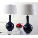 Safavieh Blanche 32-inch H Gourd Lamp - Set of 2 - Navy/Off-white (LIT4148A-SET2)