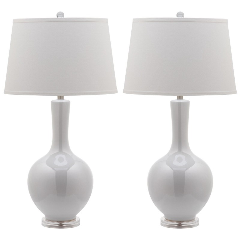 Safavieh Blanche 32-inch H Gourd Lamp - Set of 2 - White/Off-white (LIT4148B-SET2)