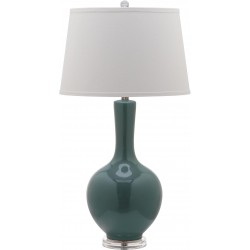 Safavieh Blanche 32-inch H Gourd Lamp - Set of 2 - Teal/Off-white (LIT4148C-SET2)