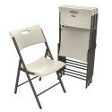 Lifetime 4-Pack Light Commercial Folding Chairs - Almond (480625)