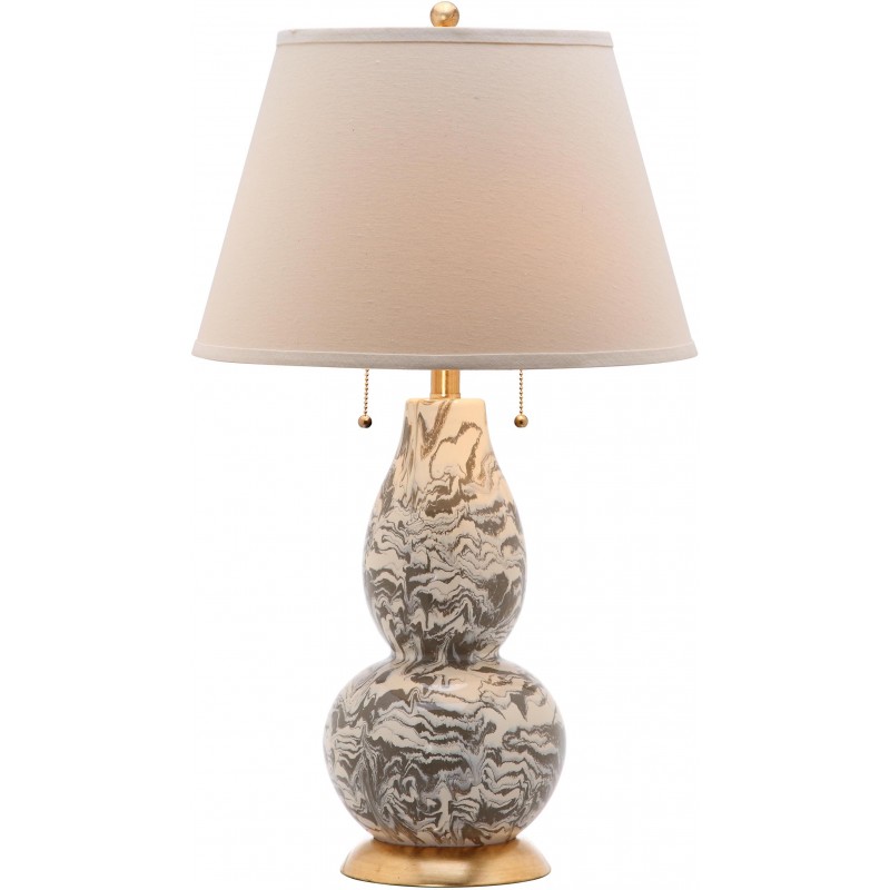 Color Swirls  28-inch H Glass Table Lamp