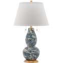 Color Swirls  28-inch H Glass Table Lamp