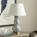 Color Swirls  28-inch H Glass Table Lamp