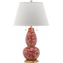 Safavieh Color Swirls  28-inch H Glass Table Lamp Set of 2 - Orange/White (LIT4159F-SET2)