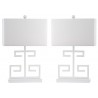 Safavieh Greek Key 25-inch H Table Lamp Set of 2 - White (LIT4160A-SET2) Safavieh Greek Key 25-inch H Table Lamp Set of 2 - White (LIT4160A-SET2)