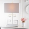 Safavieh Greek Key 25-inch H Table Lamp Set of 2 - White (LIT4160A-SET2) Safavieh Greek Key 25-inch H Table Lamp Set of 2 - White (LIT4160A-SET2)