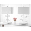 Safavieh Greek Key 25-inch H Table Lamp Set of 2 - White (LIT4160A-SET2) Safavieh Greek Key 25-inch H Table Lamp Set of 2 - White (LIT4160A-SET2)