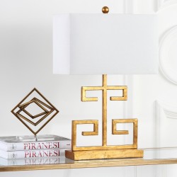 Safavieh Greek Key 25-inch H Table Lamp Set of 2 - Gold (LIT4160C-SET2)