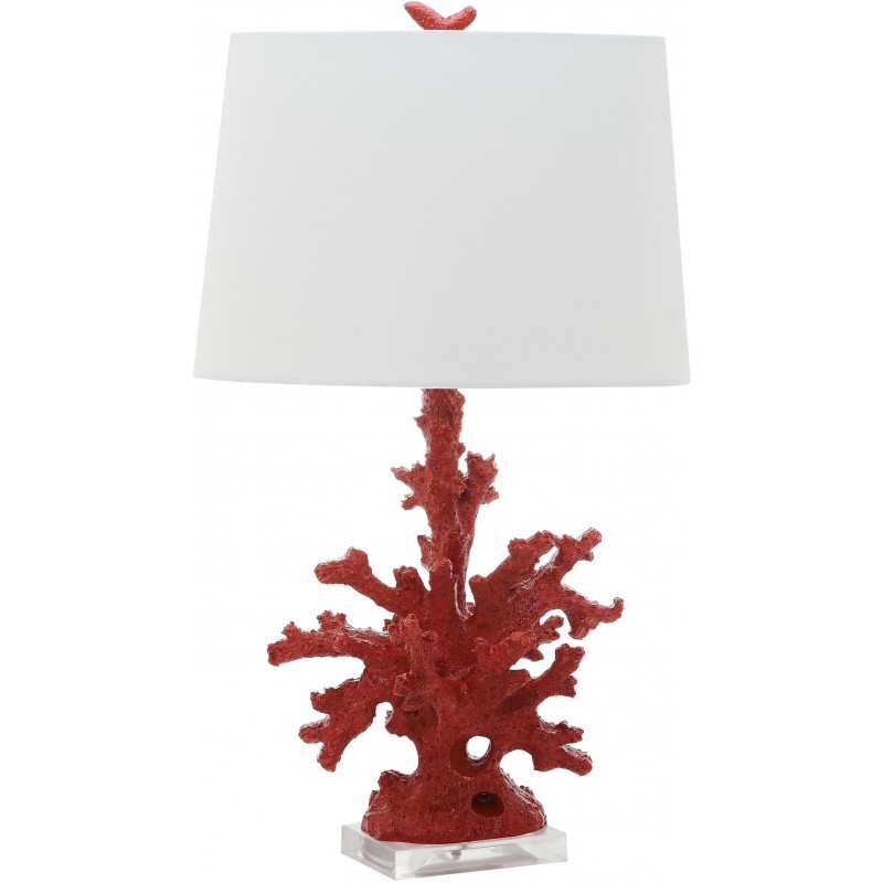 Safavieh Coral Branch 28.5-inch H Table Lamp - Set of 2 - Red/Off-white (LIT4161B-SET2)