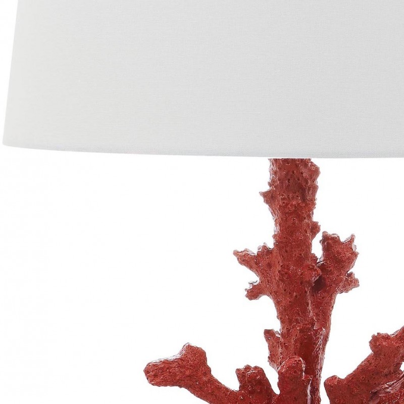 Safavieh Coral Branch 28.5-inch H Table Lamp - Set of 2 - Red/Off-white (LIT4161B-SET2)