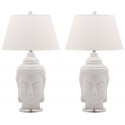 Safavieh Serenity 31-inch H Buddha Table Lamp - Set of 2 - White/Off-white (LIT4162A-SET2)