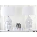 Safavieh Serenity 31-inch H Buddha Table Lamp - Set of 2 - White/Off-white (LIT4162A-SET2)
