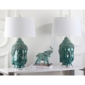 Safavieh Serenity 31-inch H Buddha Table Lamp - Set of 2 - Blue/Off-white (LIT4162B-SET2)