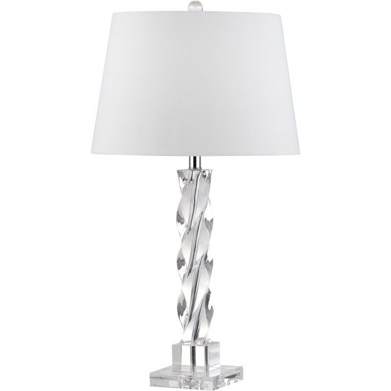 Safavieh Ice 27.5-inch H Palace Crystal Table Lamp - Clear/Off-White (LIT4168A)